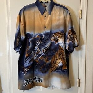Billionbay Vintage Graphic button up shirt